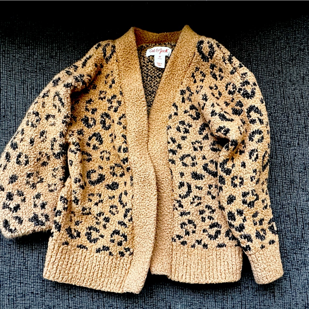 Leopard print cardigan